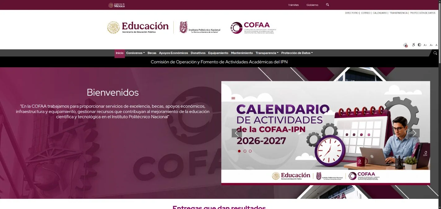 Migración del sitio web institucional de COFAA-IPN a MODX