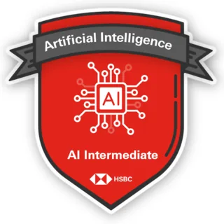 Badge for AI Intermediate issued by HSBC
